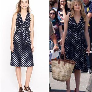 J. Crew Elinor Dress Polka Dot Sz 8